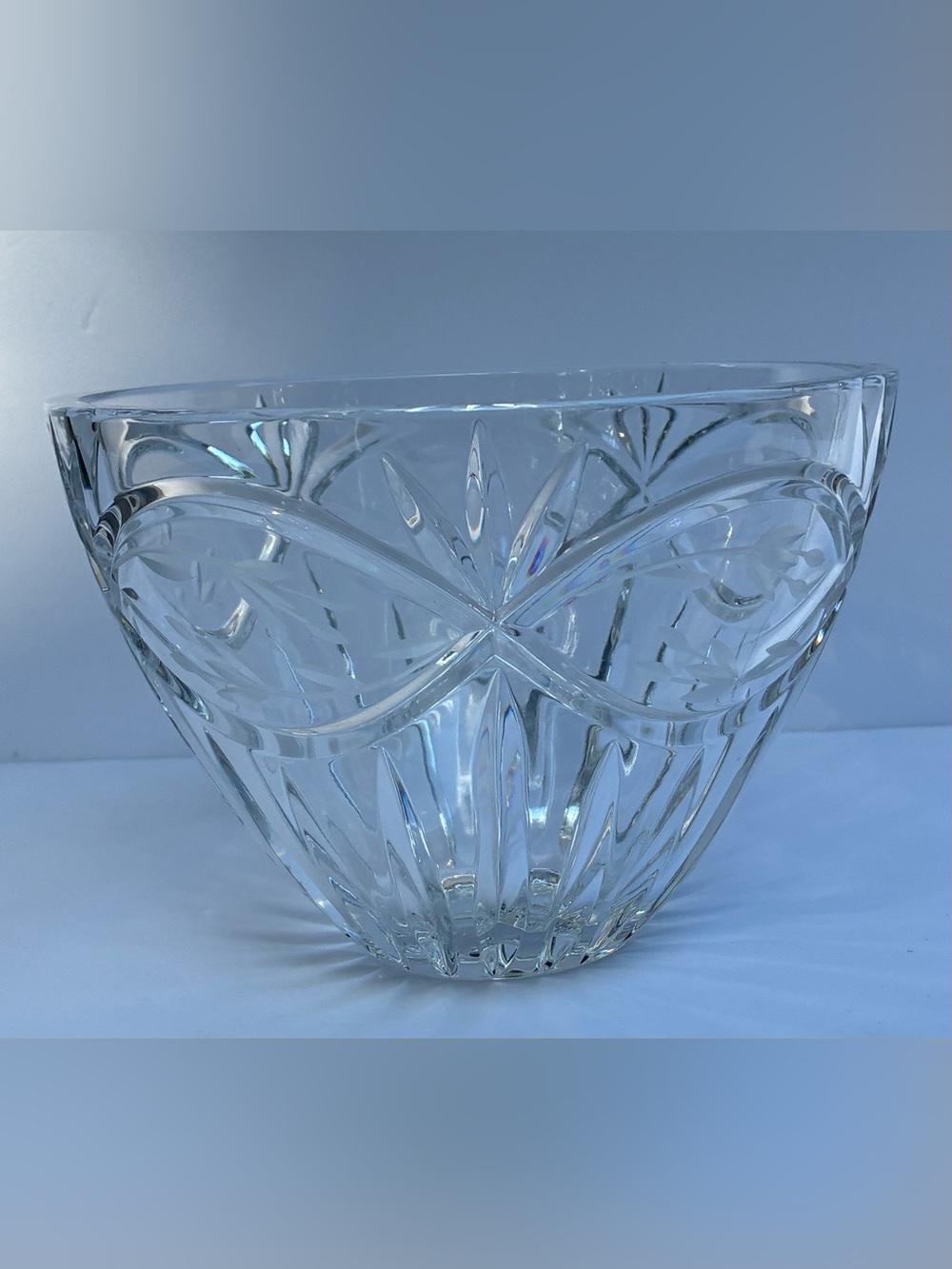 Vintage 1990s Gorham Victoria’s Garden Crystal Bowl 6.5” C6604 Poland